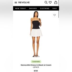 Elegant Black and White Women's Mini Dress